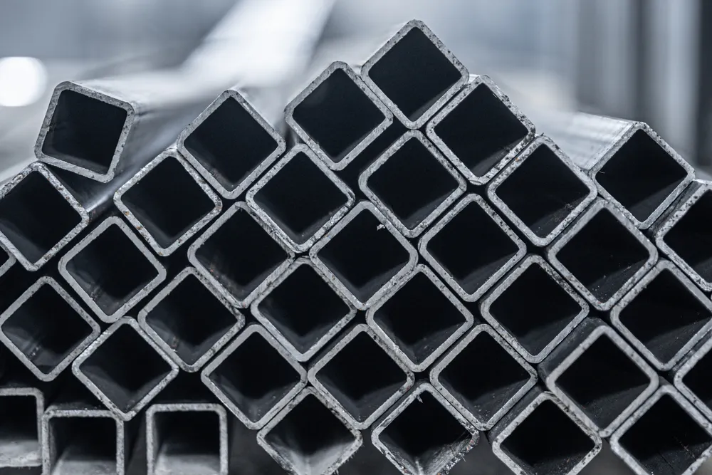 Steel tubes. Image Credit: Shutterstock.com/SOK Studio