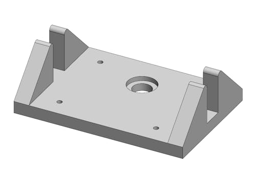 Example of a 3D CAD model.