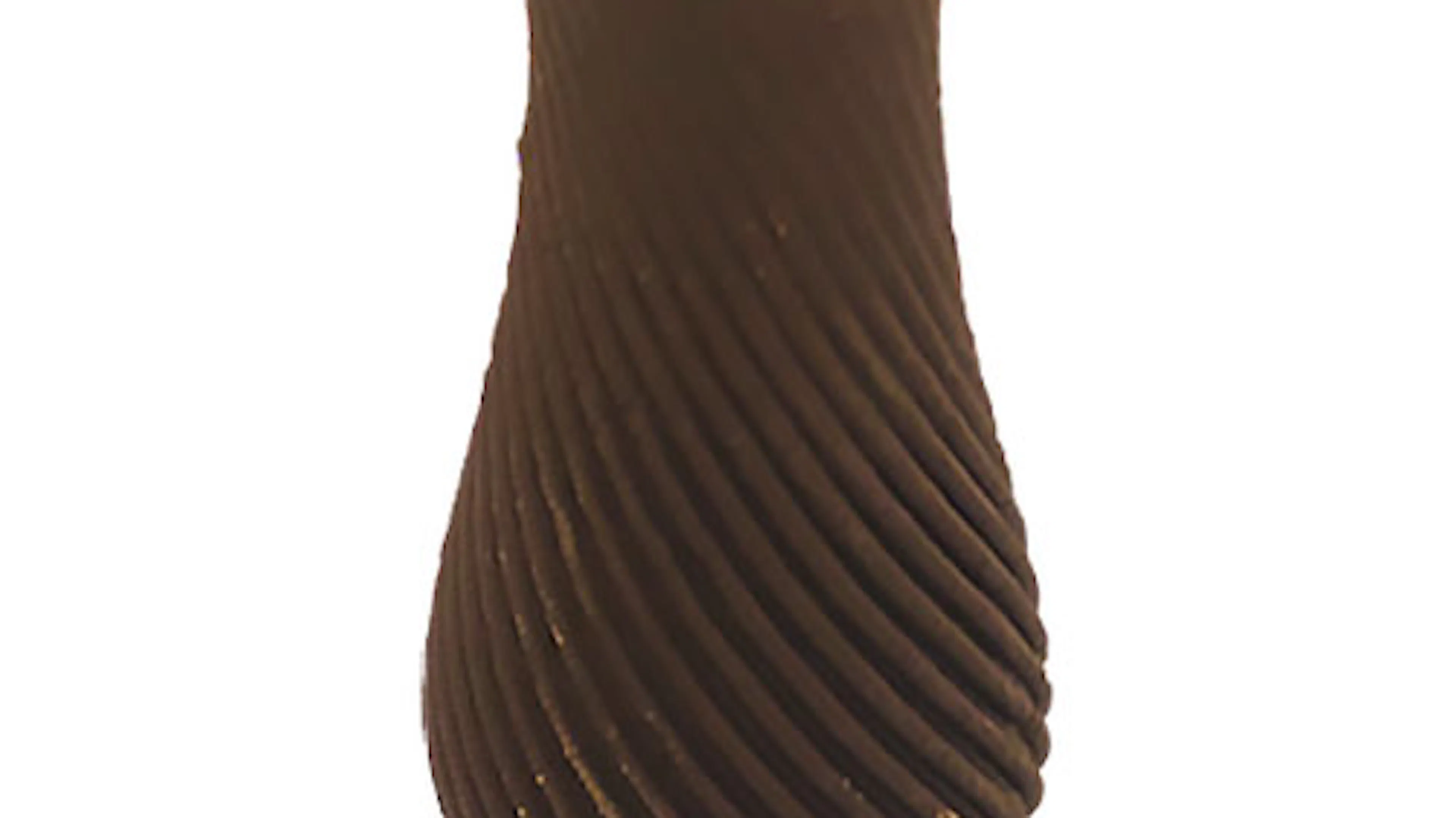 A chocolate creation printed on the final printer