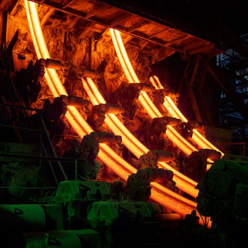 Continuous casting process. Image Credit: Shutterstock.com/Photographer Engineer
