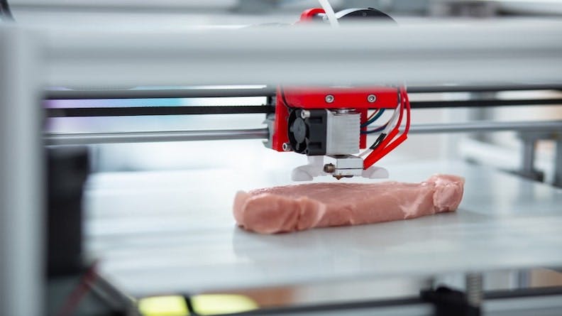 3d printer recreating meat