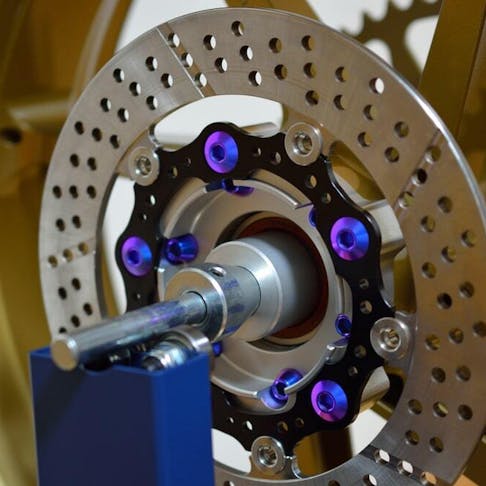 Titanium anodized bolts. Image Credit: Shutterstock.com/TSUKASA HASEGAWA