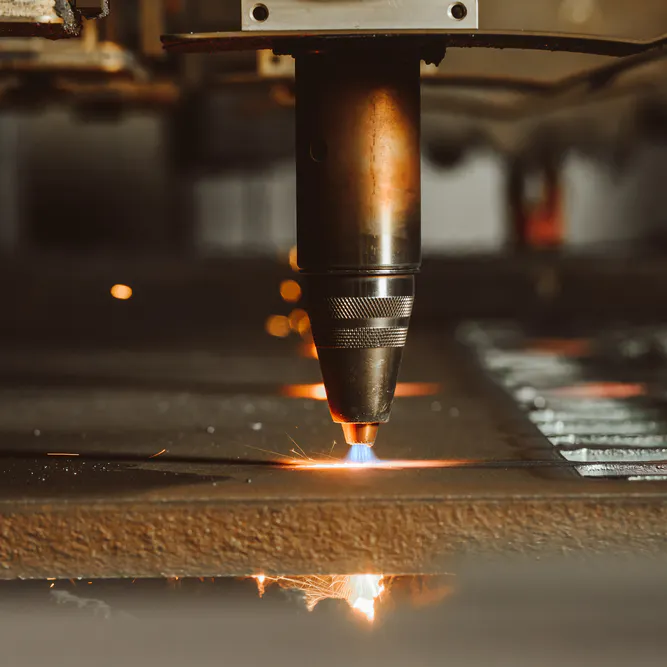 Oxy-fuel cutting steel. Image Credit: Shutterstock.com/A. Aleksandravicius