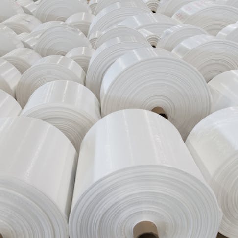 Packaging polypropylene rolls. Image Credit: Shutterstock.com/AYRAT ALPAROV