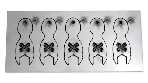 As Cut parts attached to the source sheet