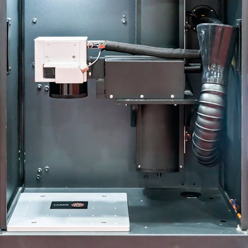 Laser marking machine. Image Credit: Shutterstock.com/Surasak_Photo
