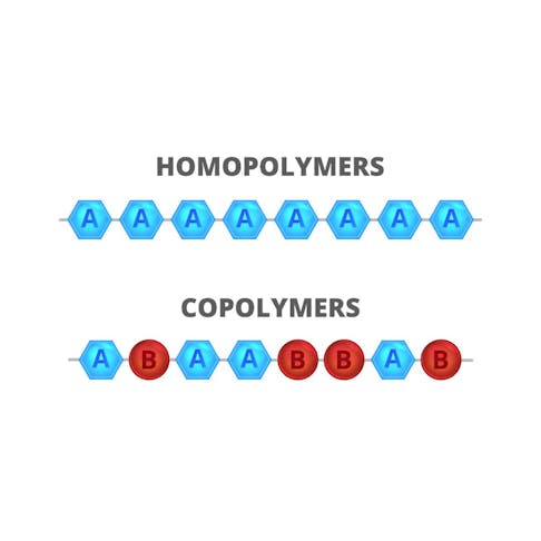 Homopolymers vs. copolymers. Image Credit: Shutterstock.com/petrroudny43