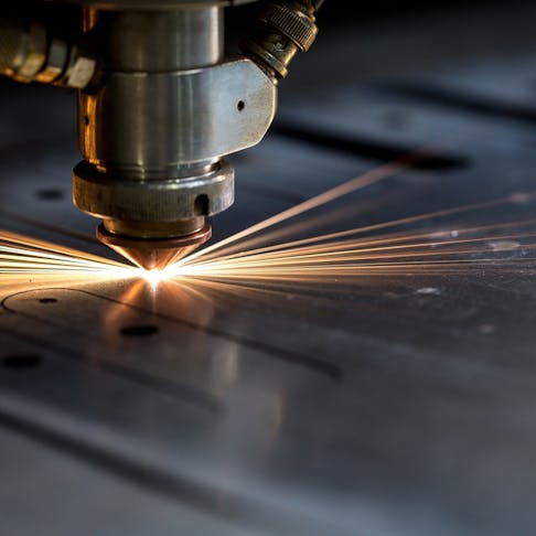 Laser cutting metal. Image Credit: Shutterstock.com/Guryanov Andrey