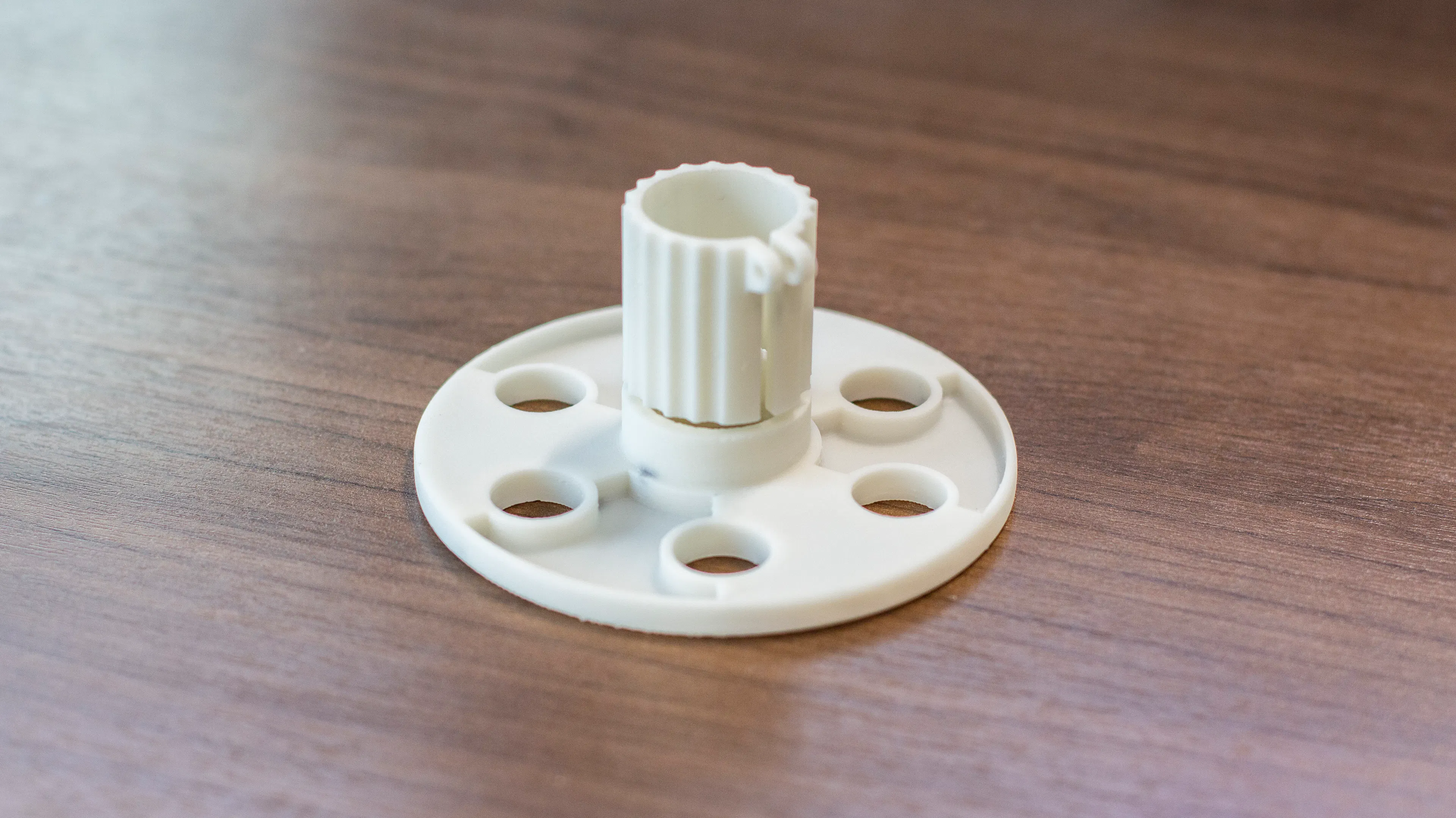 A crisp ceramic-filled SLA part, made from Somos® PerFORM