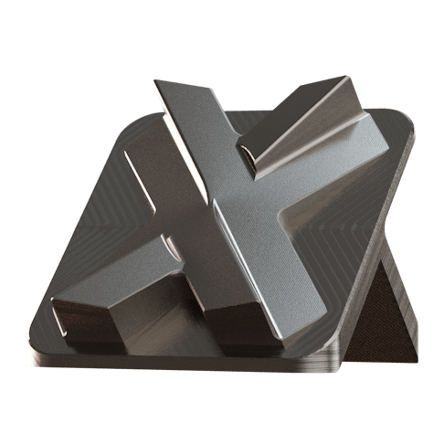 Image of a metal part with an electroless nickel plated finish.