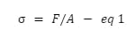 yield strength formula