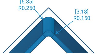 Rounded Internal Corners