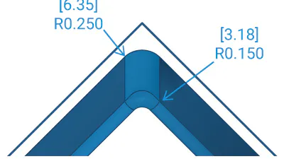 Rounded Internal Corners
