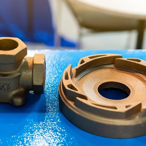 Industrial bronze parts. Image Credit: Shutterstock.com/Surasak_Photo