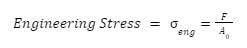 engineering stress formula