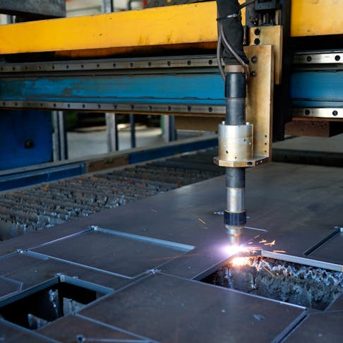 Plasma cutting machine. Image Credit: Shutterstock.com/Codegoni Daniele