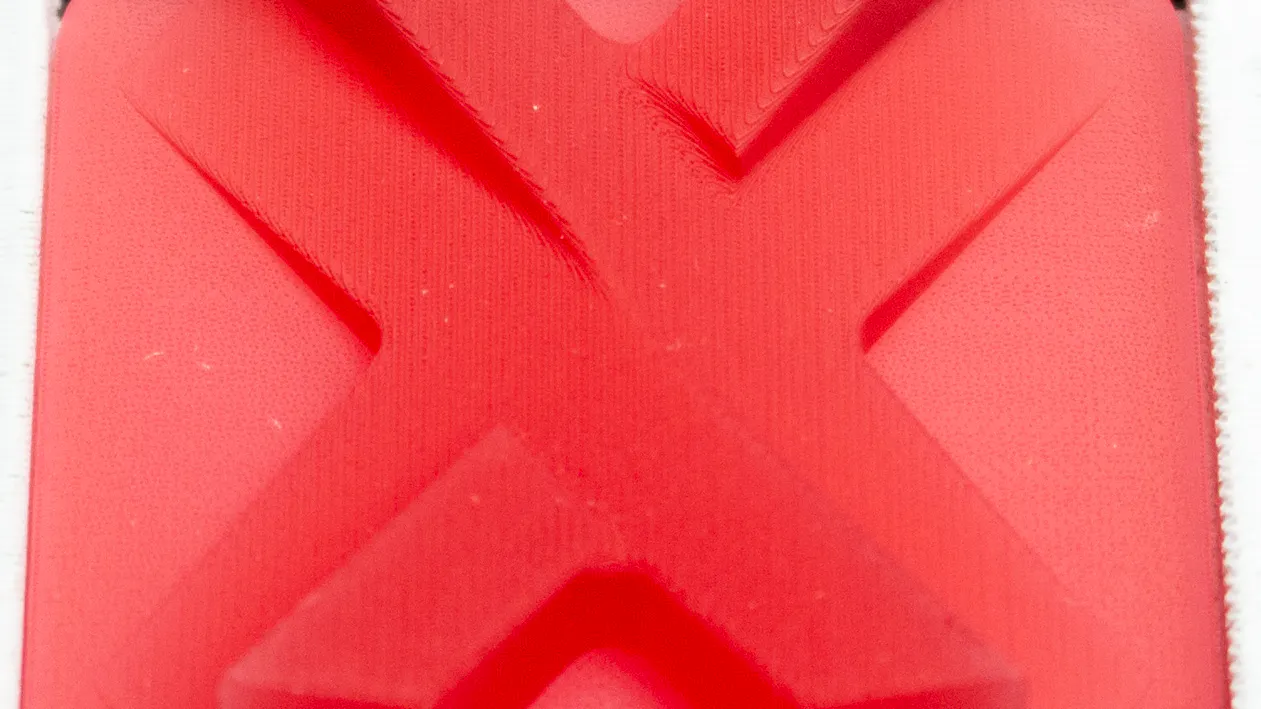 SLA red surface finish