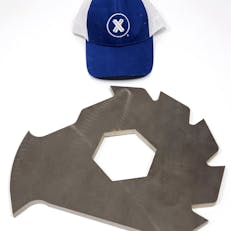 Waterjet-cut Hammer Saw
