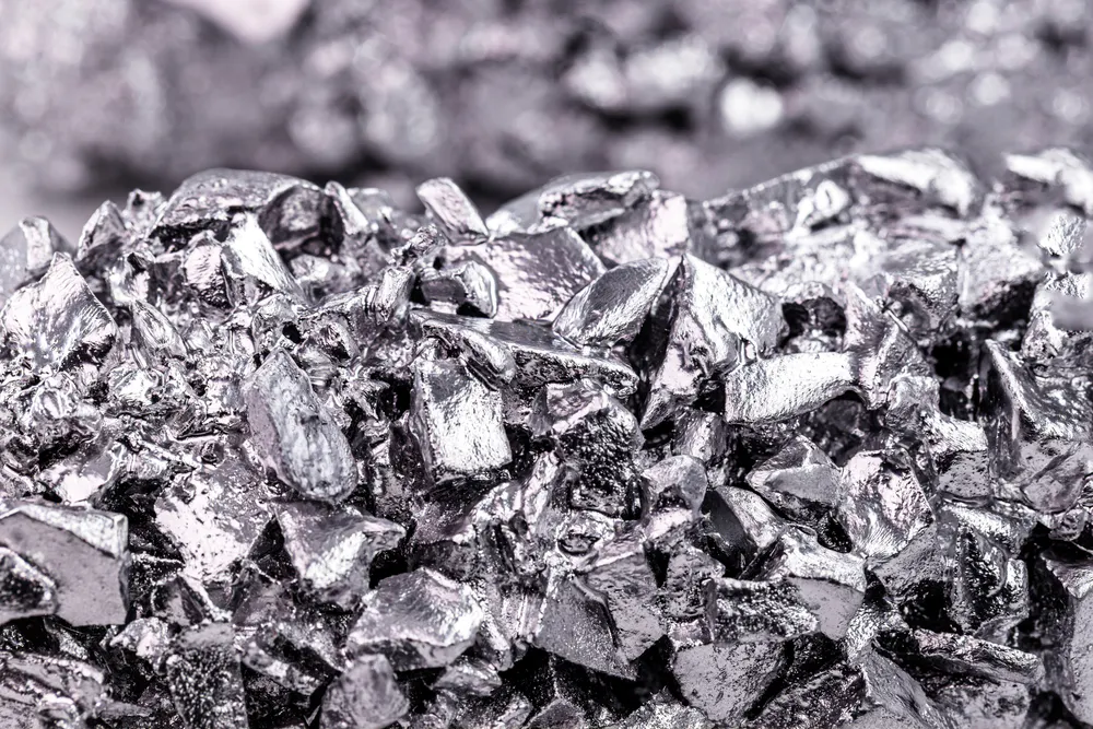 Titanium metal. Image Credit: Shutterstock.com/RHJPhtotos