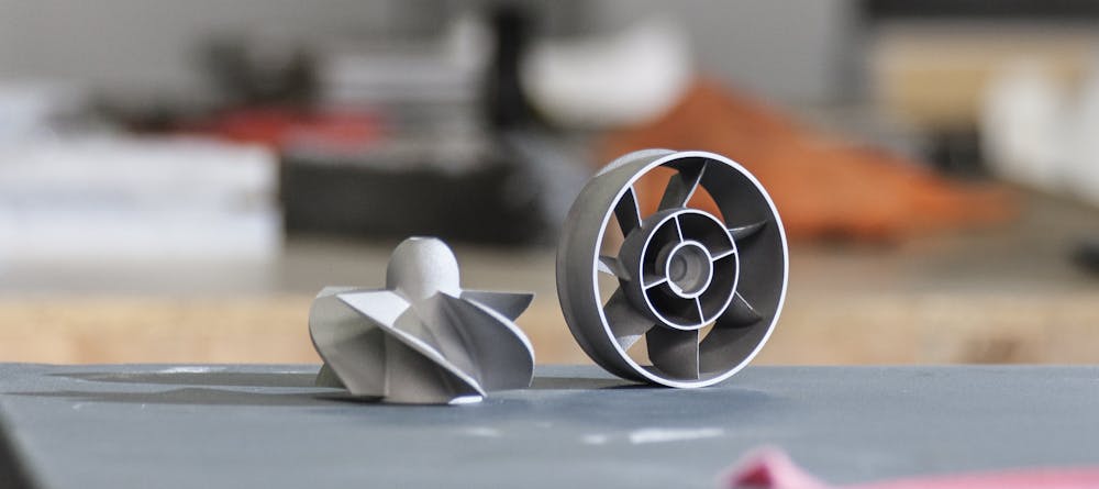 Metal 3D printing stainless steel DMLS propeller impeller