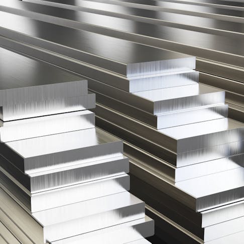 Aluminum material. Image Credit: Shutterstock.com/SimoneN
