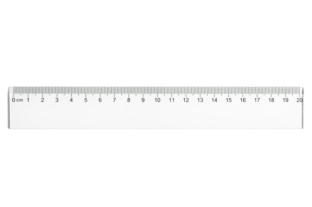 clear plastic ruler