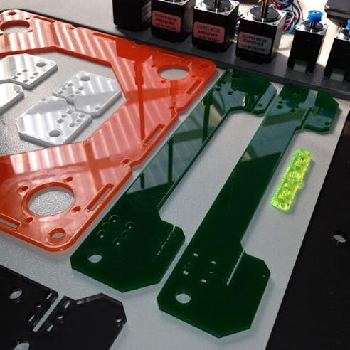 Laser cut parts for 3D printer. Image Credit: Shutterstock.com/Aussie MaDCoW
