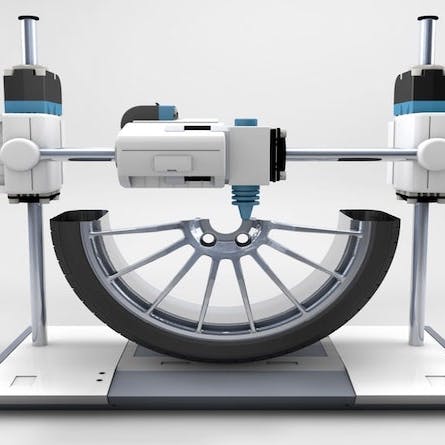 Industrial 3D Printing of Car Wheel in Action. Image Credit: Shutterstock.com/Go_Stock