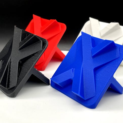 Xometry logo in PLA and ABS