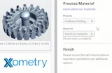 Urethane casting through Xometry (design credit: ISOLABS TECHNOLOGY LLC)