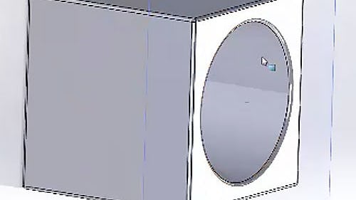 Parting line on a CAD design