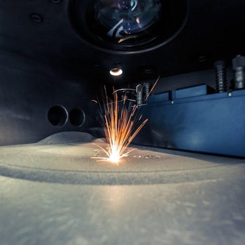 3D printer printing metal. Image Credit: Shutterstock.com/MarinaGrigorivna