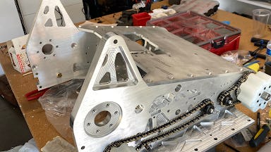A picture of the aluminum frame
