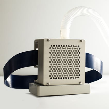 American PAPR respiratory blower and filter housing