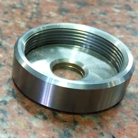 Round CNC part