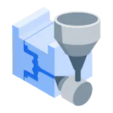 Injection molding icon
