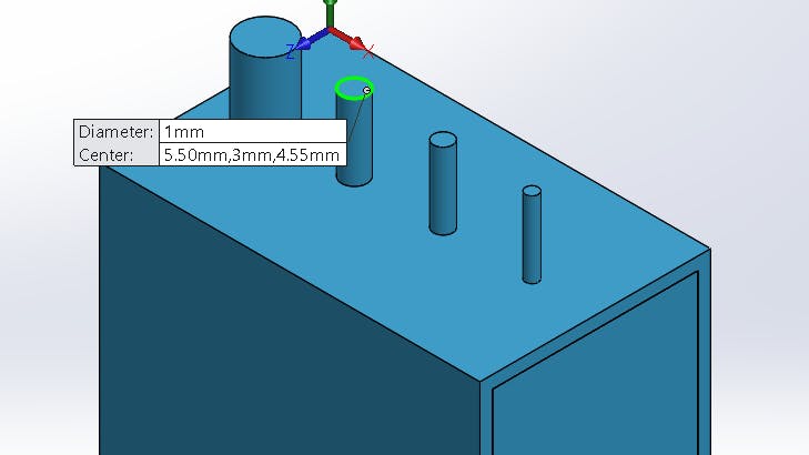 Pins with an expanding diameters