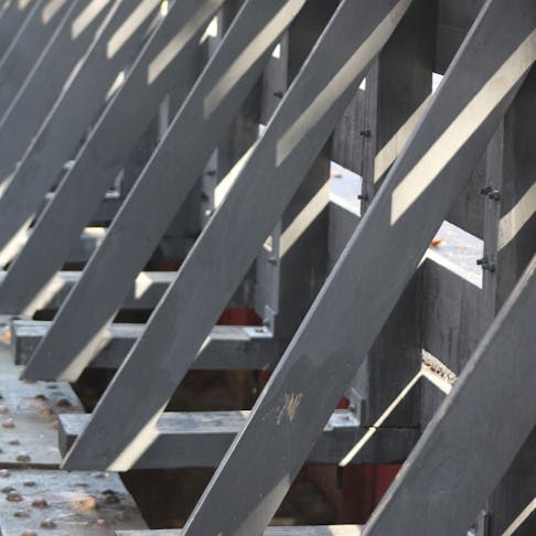 HSLA steel supports. Image Credit: Shutterstock.com/STepe