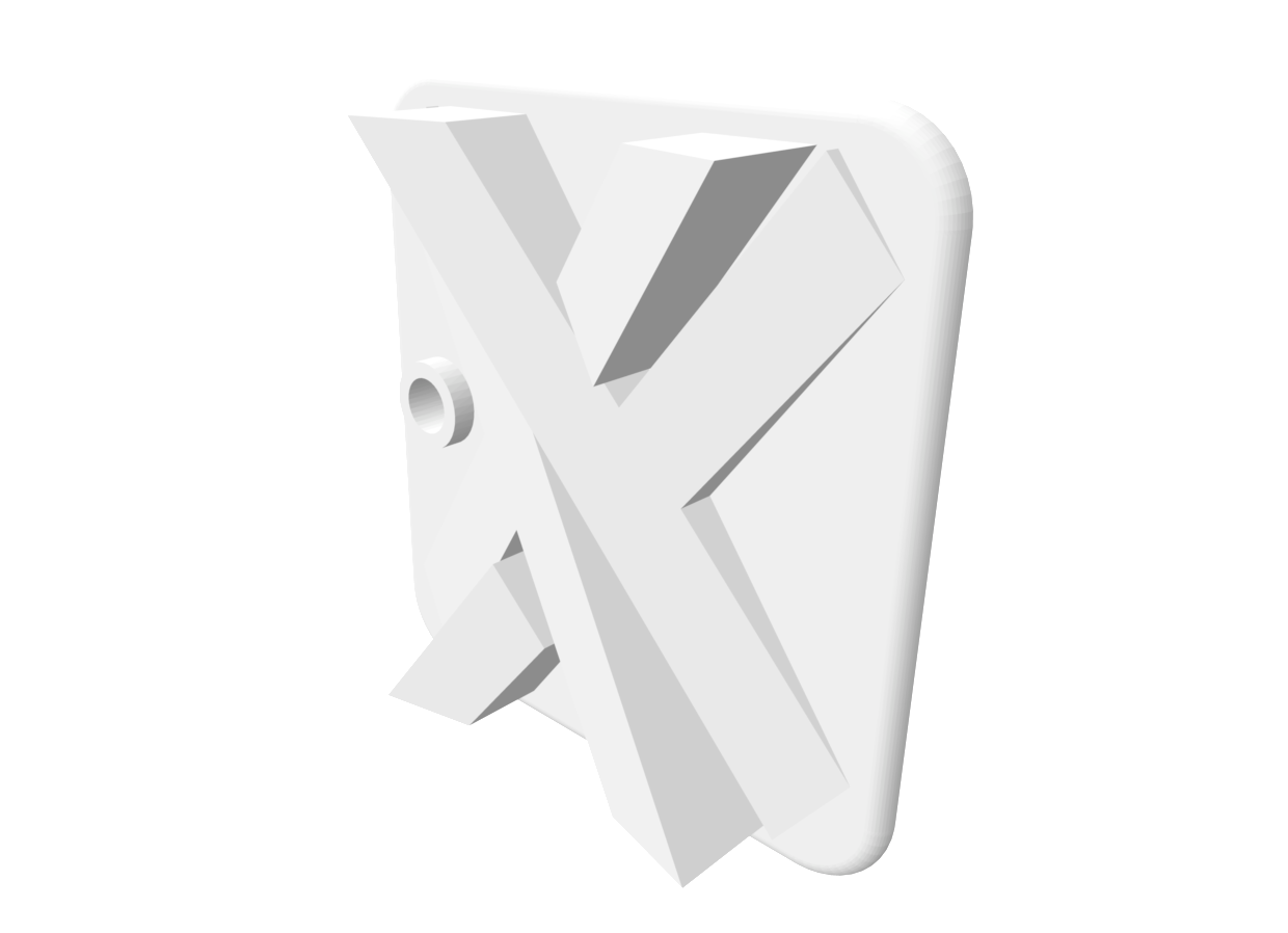 X tile 3D CAD image