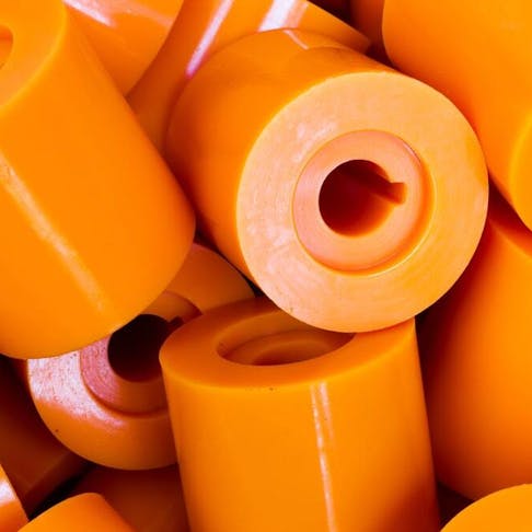 Polyurethane bush spare parts. Image Credit: nayladen/Shutterstock.com