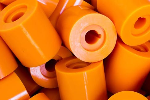 Polyurethane bush spare parts. Image Credit: nayladen/Shutterstock.com