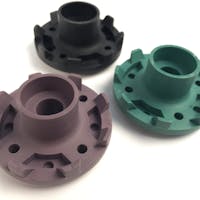Urethane cast parts in different colors and durometers from very rigid to very soft