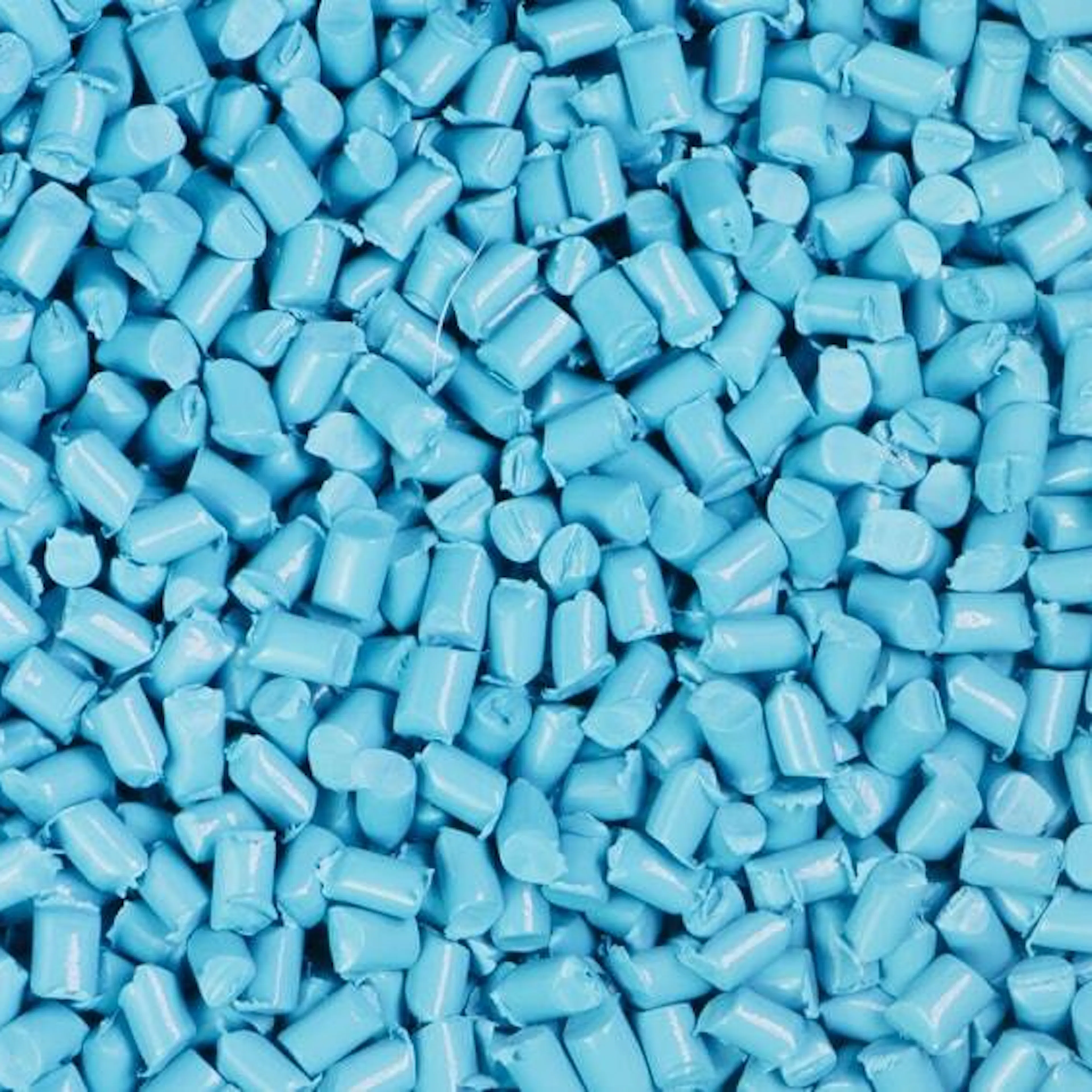 Blue plastic granules. Image Credit: Oaklizm/Shutterstock.com