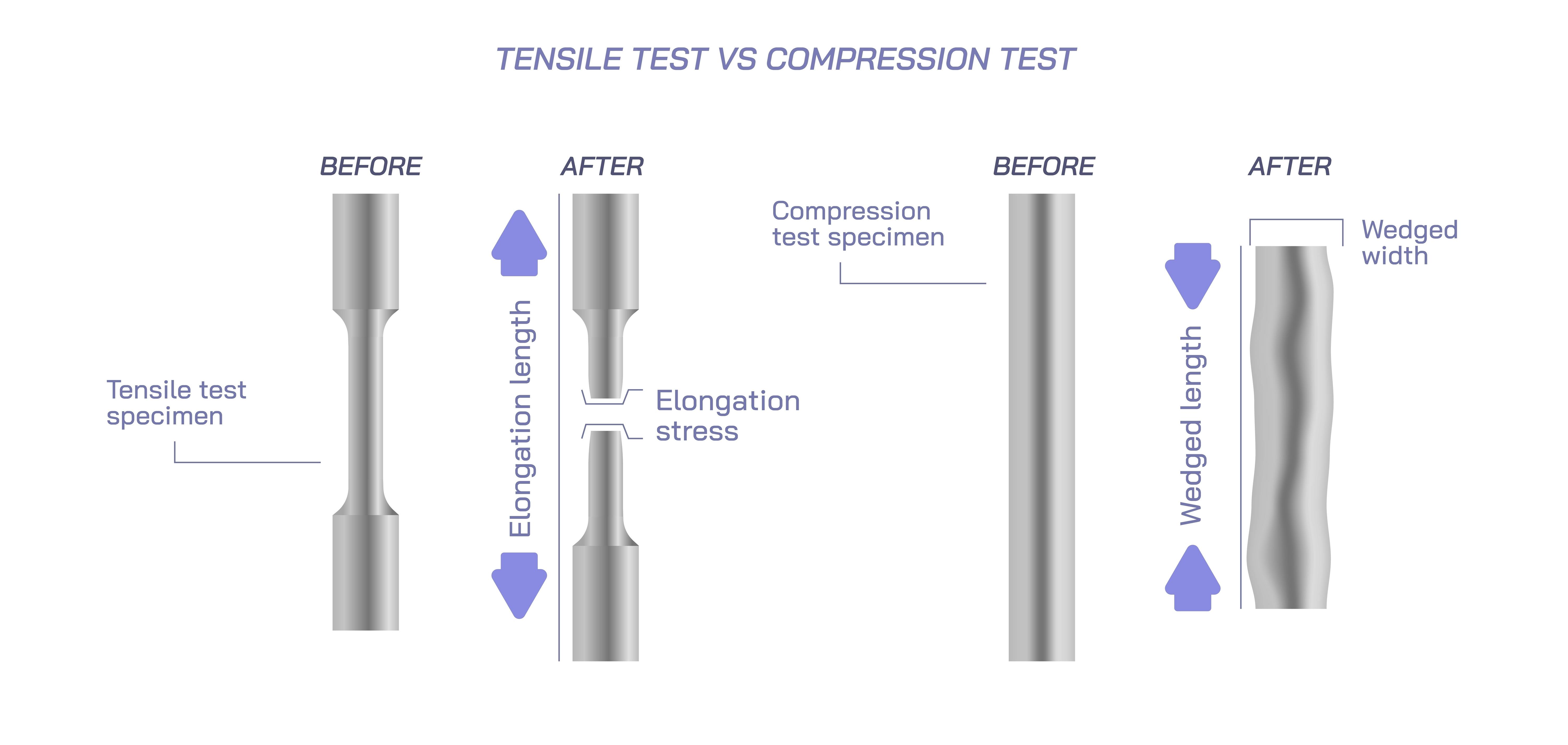Non-linear material, distinct tension/compression behaviors