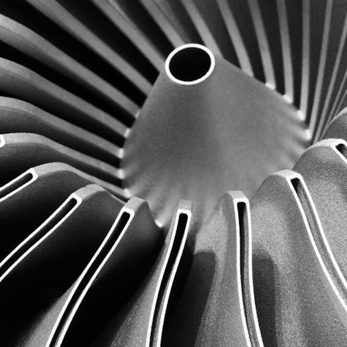 Steels blades on turbine propeller. Image Credit: Shutterstock.com/Matveev Aleksandr