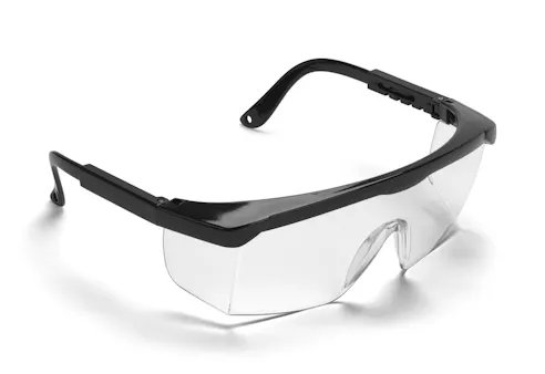 Polycarbonate safety glasses. Image Credit: Shutterstock.com/Photo Melon