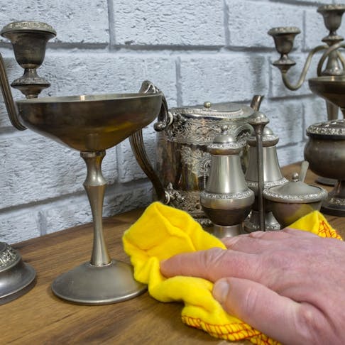 Pewter parts. Image Credit: Shutterstock.com/rigsbyphoto
