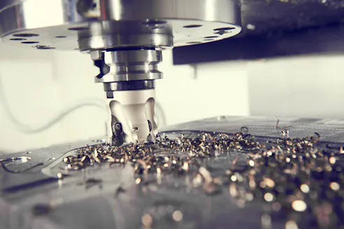Metal CNC milling. Image Credit: Shutterstock.com/Dmitry Kalinovsky