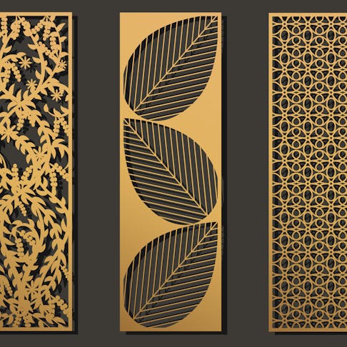 Laser cut stencils. Image Credit: Shutterstock.com/632imagine