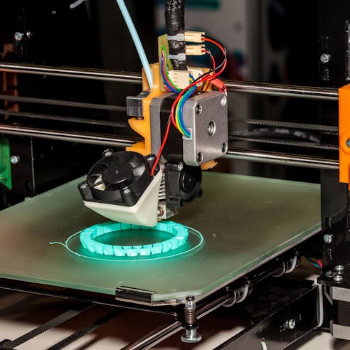 Working 3D printer. Image Credit: Shutterstock.com/Alexander Tolstykh